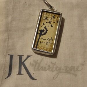 Thirty-One Wish Shadowbox Charm 2 Sides 1.5"×.75" Retired‎ New